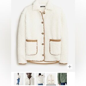 J. Crew Faux sherpa Barn Jacket